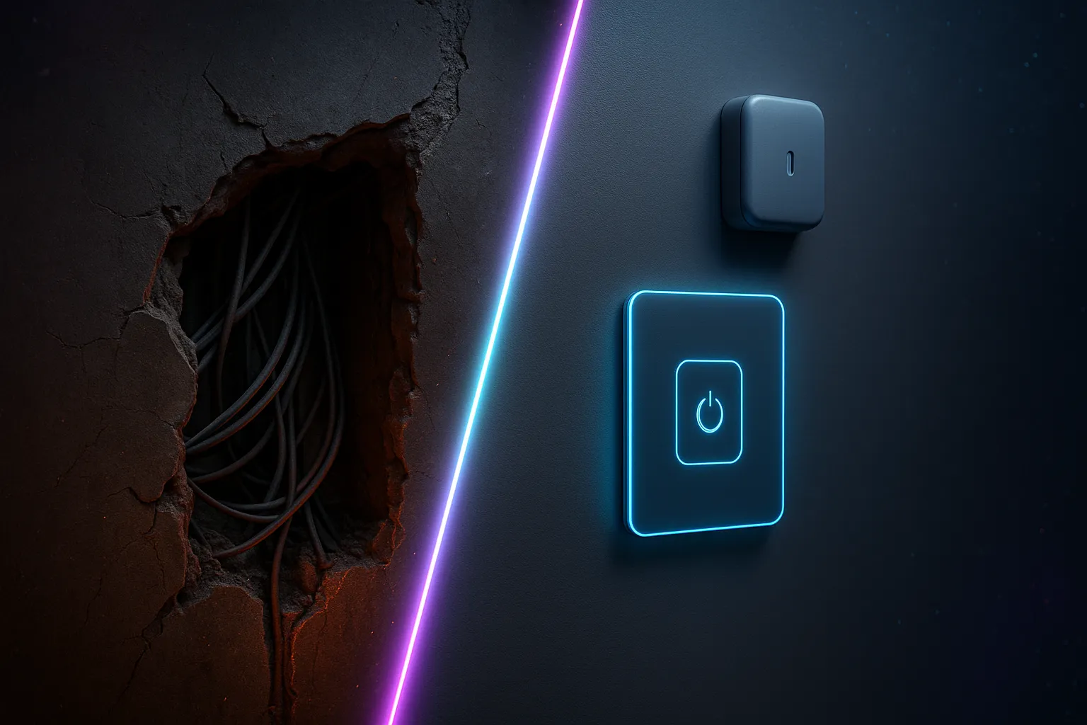 بيت ذكي بدون تكسير